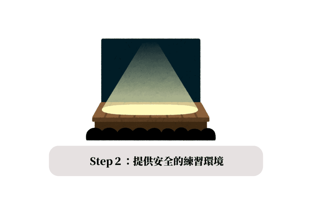 Step2:Staging 舞台- 提供安全的練習環境